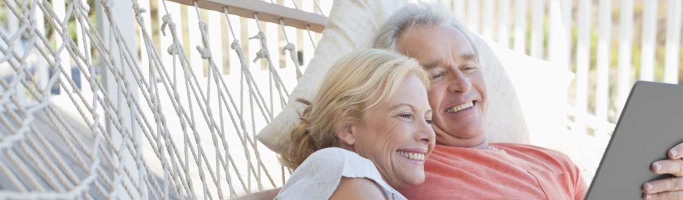 Couple in hammock together