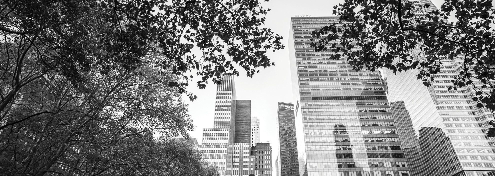 Black and white image of 3 Bryant Park Building in NYC